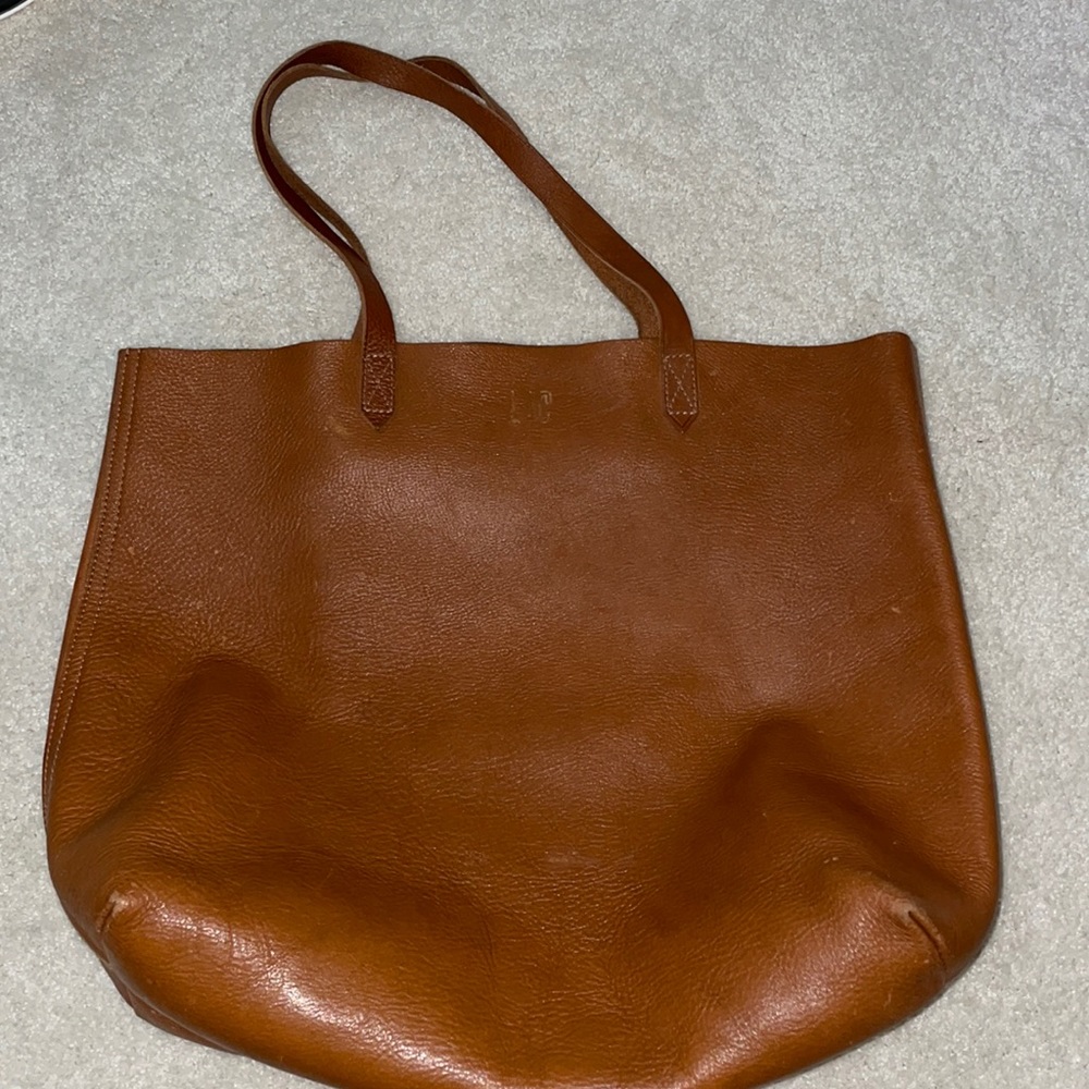 Madewell Leather Large Transport Tote! Brown!